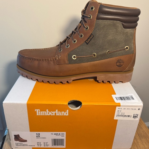 Timberland Men's Tan and Olive Boots - Picture 1 of 8